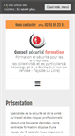Mobile Screenshot of conseil-securite-formation.fr