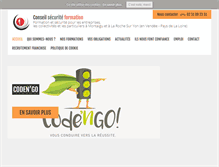 Tablet Screenshot of conseil-securite-formation.fr
